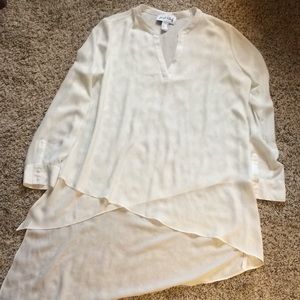 Sheer white tunic